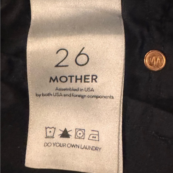 MOTHER Insider Crop Step Fray - Size 26 - Guilty Racer-black with white stripes - Picture 7 of 9